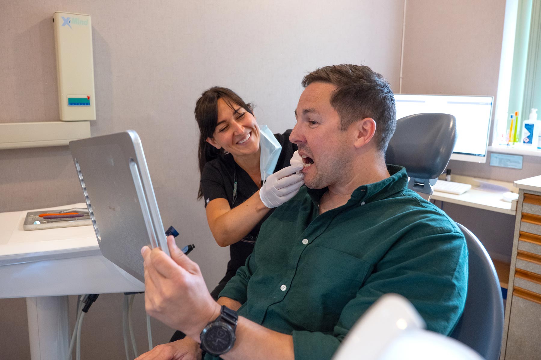 A scale and polish at our Wilmslow dental practice by Hannah our dental hygiene expert